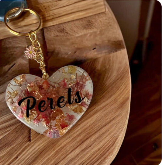 Heart Resin Keychain for your home